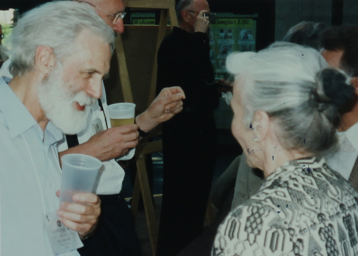 Michael Wilcox and Barbara Kretzmann (back to camera)