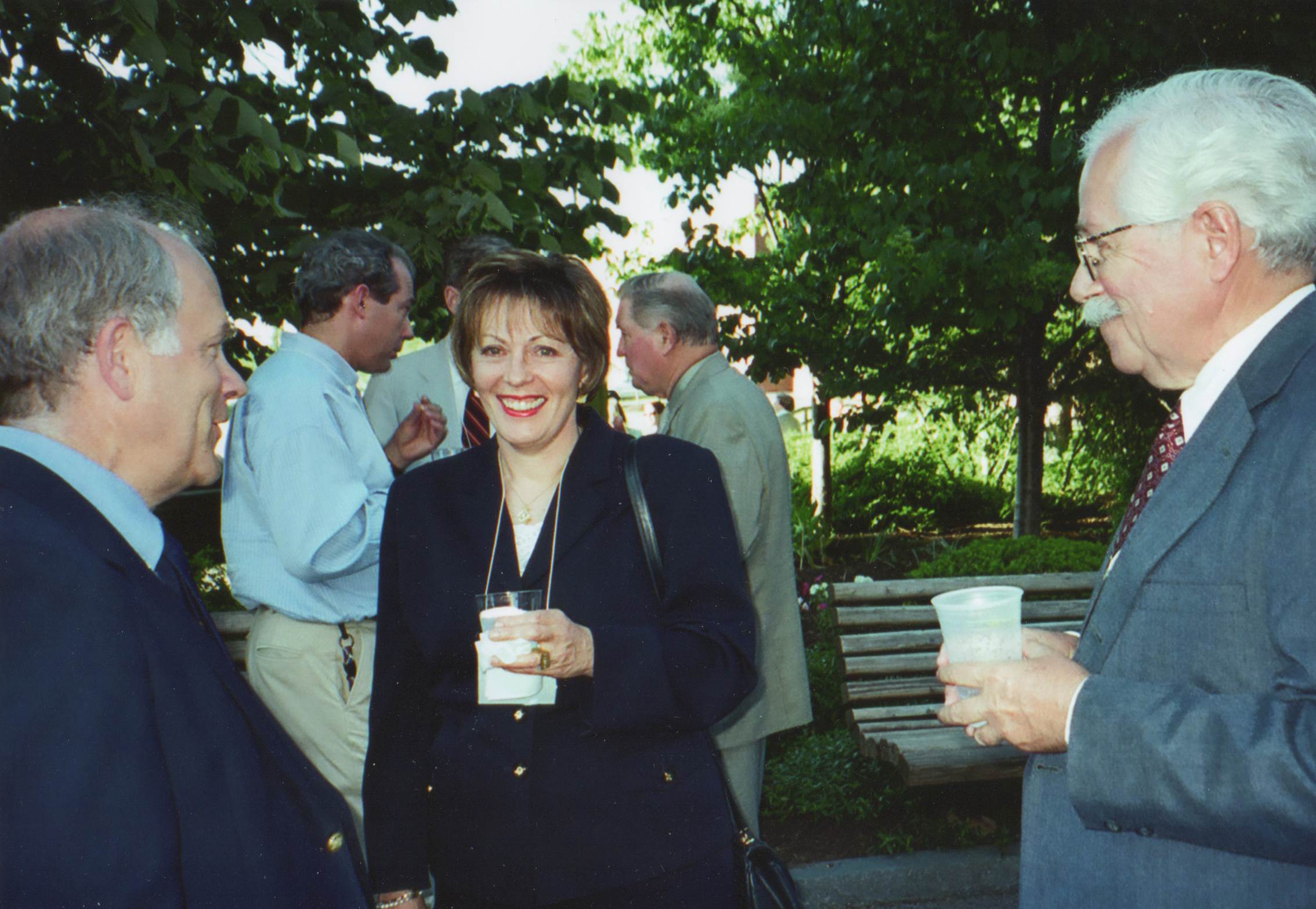 Gathering at conference: Monique, Sid Neff, et al.