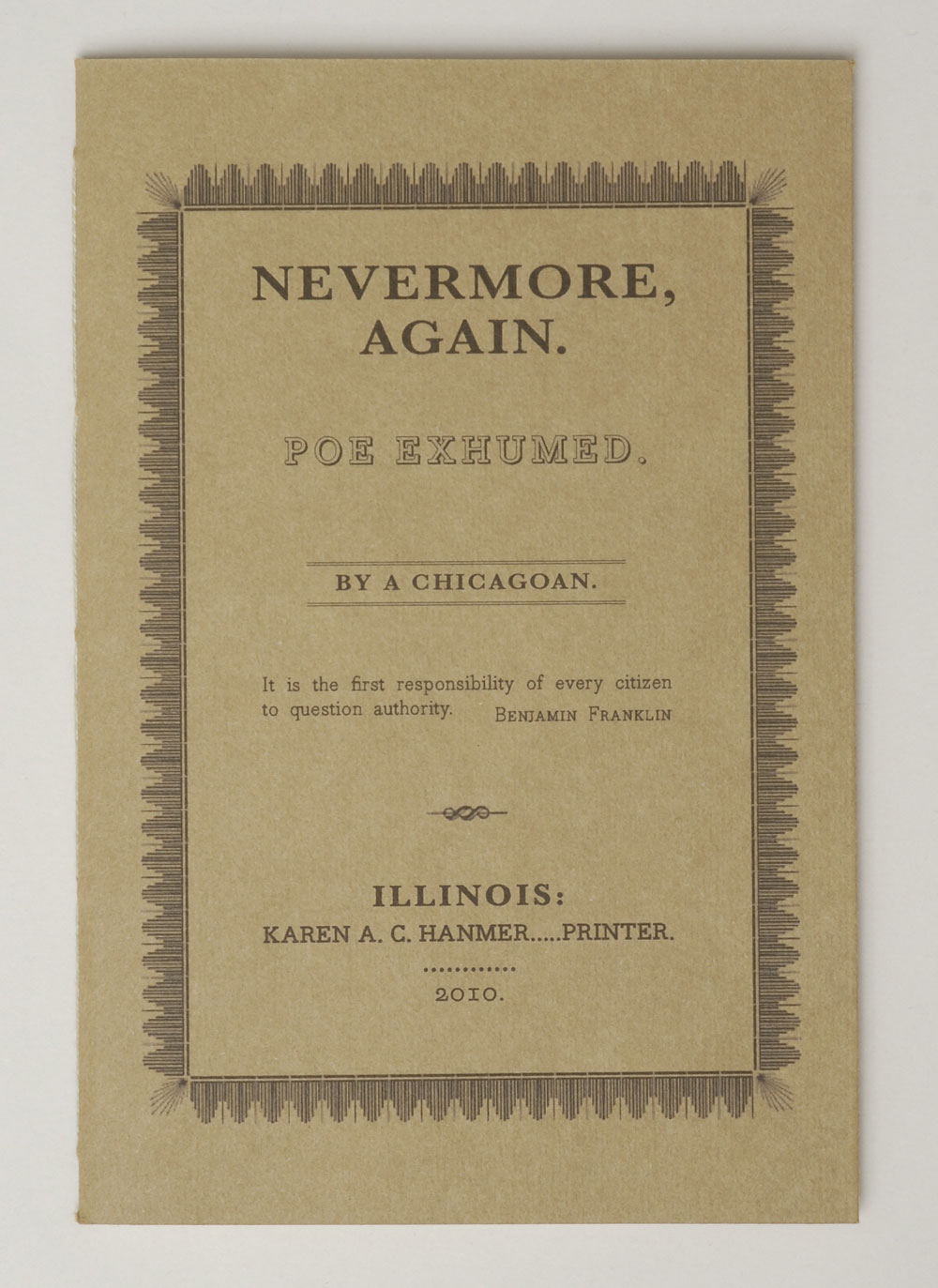 Nevermore Again: Poe Exhumed | 2010