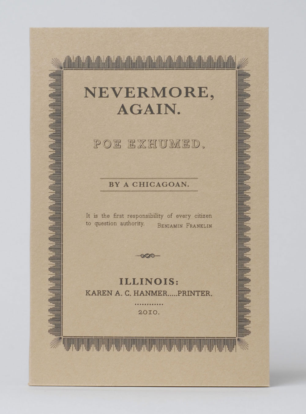 Nevermore Again: Poe Exhumed | 2010