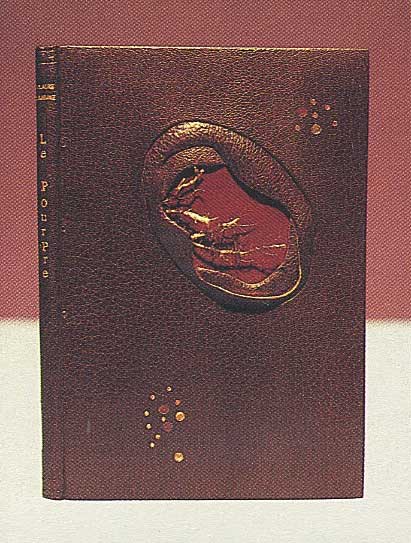 French technique binding with metal insert and gold tooling by Simone Benoit-Roy French technique binding with metal insert and gold tooling by Simone Benoit-Roy