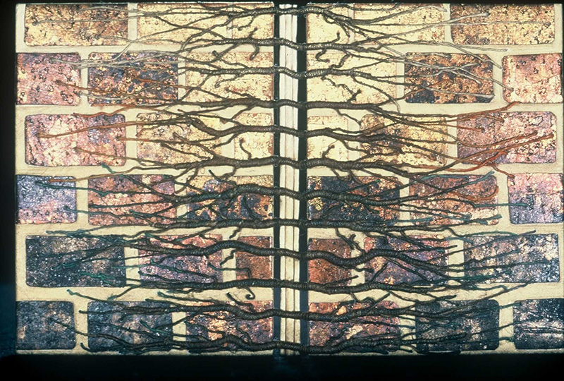 Exposed sewing binding by Louise Genest Exposed sewing binding by Louise Genest