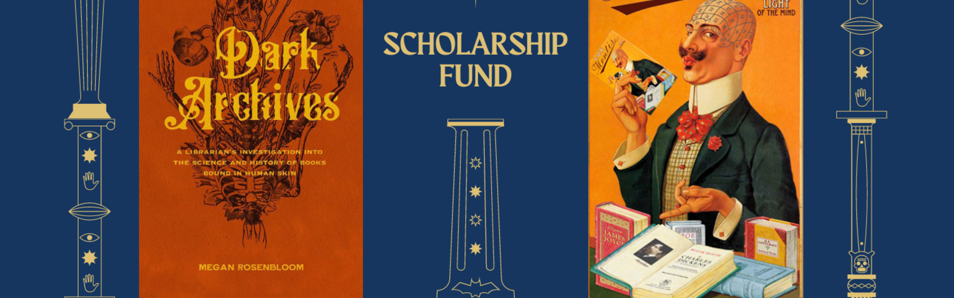 Dark Archive book cover and Lux Mentis logo