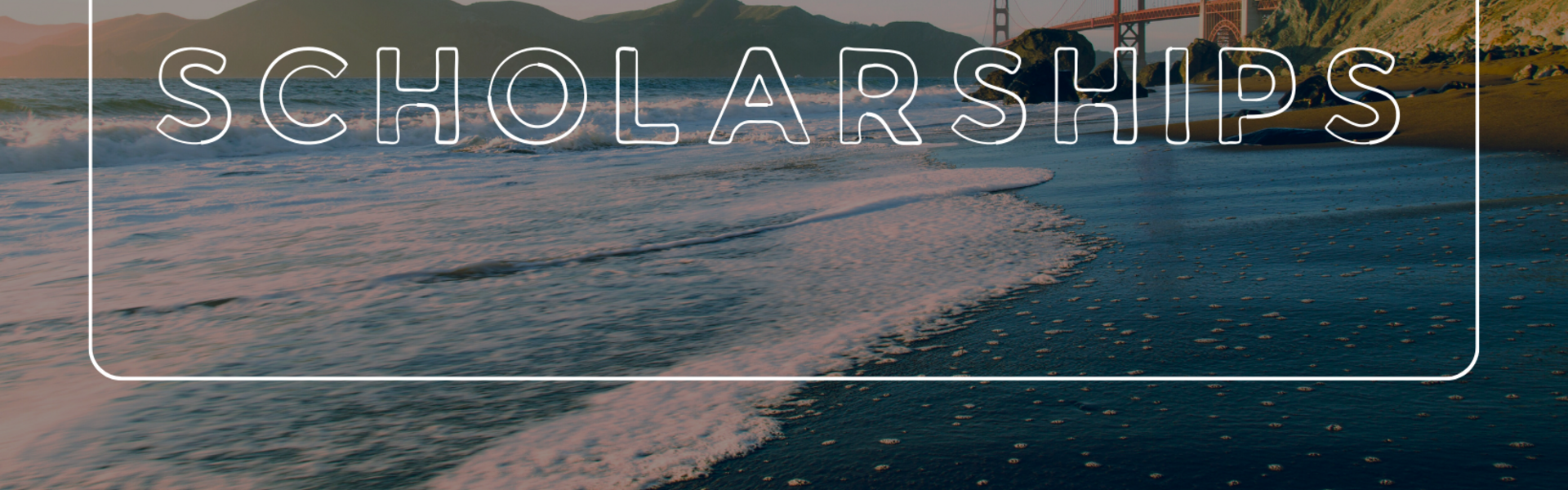 Image of San Francisco beach with golden gate bridge in the background