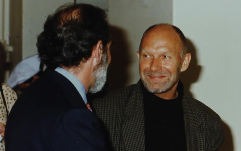 Richard Minsky (back to camera) and Gerard Charriere