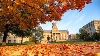 university of iowa campus in fall