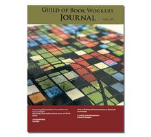 Cover image of Journal 49, featuring tooled cover of design binding